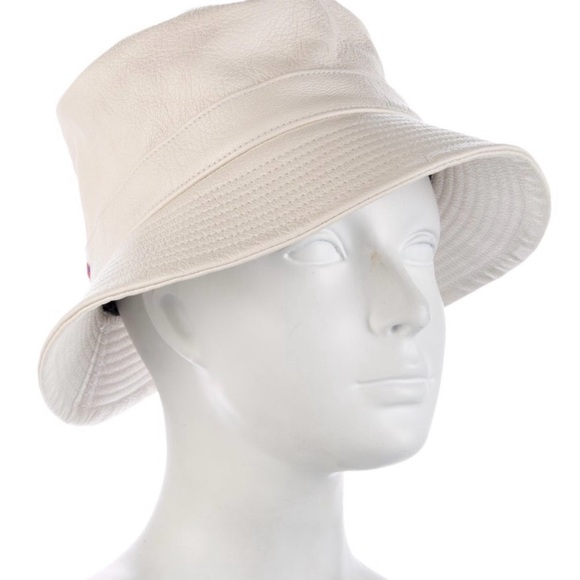 Clare V. Off-white leather bucket hat - Picture 2 of 3
